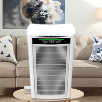 Purificateur d'air électrique intelligent pour la maison, CADR 300, HEPA 13, aromathérapie, écran LED, connectivité Wi-Fi, pour les foyers