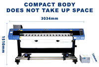 2,1 m I3200 cabezas de alta resolución 3200Dpi de inyección de tinta Digital UV rollo a rollo papel tapiz Banner vinilo lona impresora máquina