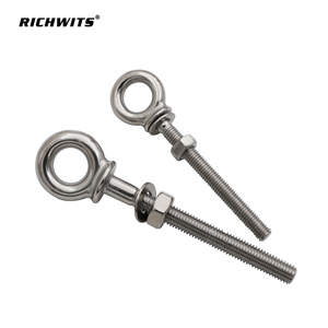 Vis à œil longue HX en acier inoxydable 316 avec rondelle et écrou - Product Image 3