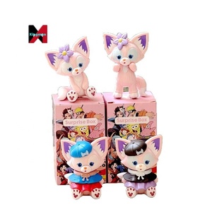 ฟิกเกอร์ลินาเบลล์น่ารัก 4 ชิ้น รูปสุนัขจิ้งจอกสีชมพู ของตกแต่งเค้ก ของตกแต่งรถยนต์ พีวีซี กล่องสุ่มสุดฮิต - Product Image 5