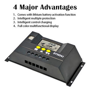 High Quality 12V24V Intelligent PWM Solar Charging <strong>Controller</strong> with 30A Capacity LCD Display Made in China - Product Image 5