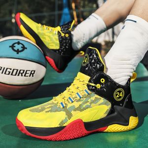 Boys' <strong>Basketball</strong> Sports <strong>Shoes</strong> Autumn Summer New Soft Bottom Anti Slip Medium Large Sports Fashion Comfortable Breathable High - Product Image 2