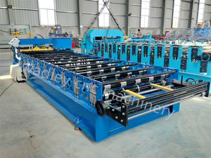 Automatic Roofing <b>Sheet</b> Making Machine Roof Panel Roll Forming Machine Metal Roofing <b>Sheet</b> Corrugated IBR Rolling Making Machine - Product Image 6