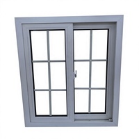 Fenêtre coulissante horizontale en PVC à double vitrage, style moderne, coupe-vent, prix de gros, pour usage domestique
