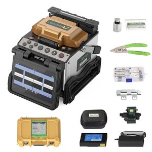 Decaat A7 Fiber Fusion Splicer <b>Machine</b> Kit Core Alignment 8S <b>Splicing</b> Optical Welding For Middle Trunk Line - Product Image 1