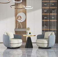 Fauteuil d'appoint moderne en velours capitonné, pivotant et inclinable, confortable pour la maison, le bureau, la chambre et les loisirs