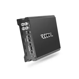 Edge DI1200.4 풀레인지 클래스-D 4 채널 차량용 오디오 앰프, 2,400 와트, 2-4 옴 안정, MOSFET 전원 공급 장치, 브리지 가능