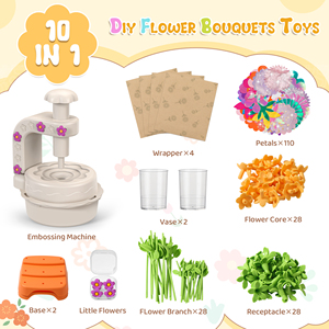 Juguete Educativo Interactivo DIY: Máquina de Prensado de Flores de Tela para Aprender - Product Image 6