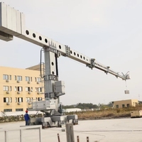 Plateforme suspendue télescopique en acier BMU galvanisé pour le nettoyage des fenêtres des bâtiments de grande hauteur