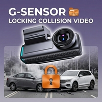 Cámara para Coche VIEVGUARB V10 con Visión Nocturna, Sensor G, Grabación en Bucle, Monitor de Estacionamiento, Control por Aplicación, WDR, 4K, WiFi, GPS, 3 Canales, Pantalla IPS