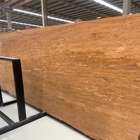 Dalles de travertin naturel blanc, grandes dalles, surface polie, écologiques, imperméables, durables, carreaux de sol pour salle de bain, pour usage en appartement