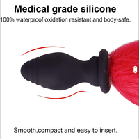 Jouets sexuels télécommandés en silicone, jouets anaux sexy, plug anal vibrant en silicone en forme de queue de renard pour femmes, couples et hommes
