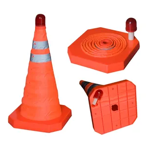 LED Traffic Cone Safety Cone Collapsible