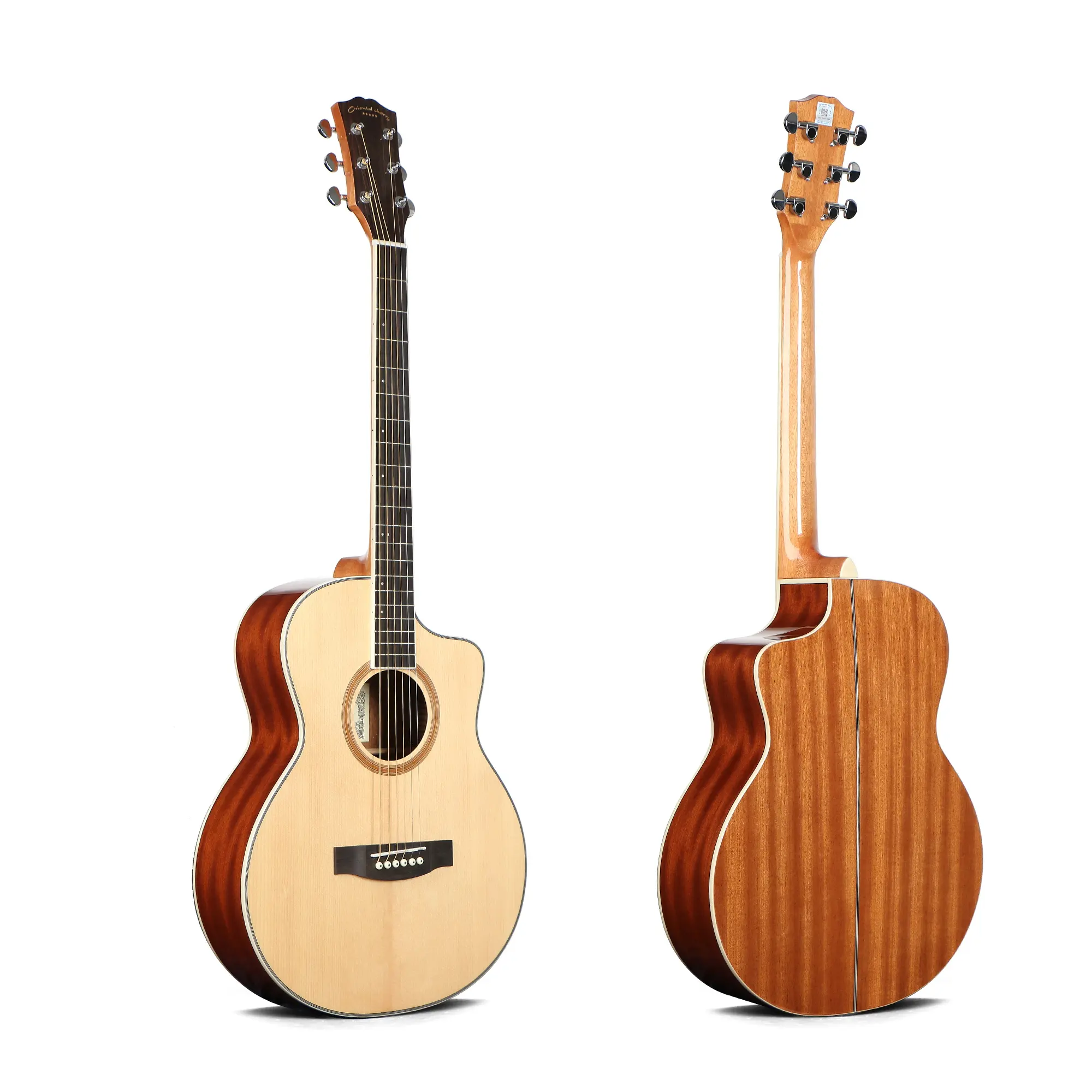 Acoustic Guitar Quality Hot Sale Acoustic Guitar OEM ODM Oriental Cherry 39 Inch Guitar Steel String