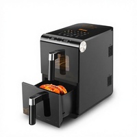 Freidora de Aire Multifunción Eléctrica para Cocina, 11L de Gran Capacidad, Pantalla Digital LED Visible, Pantalla Táctil