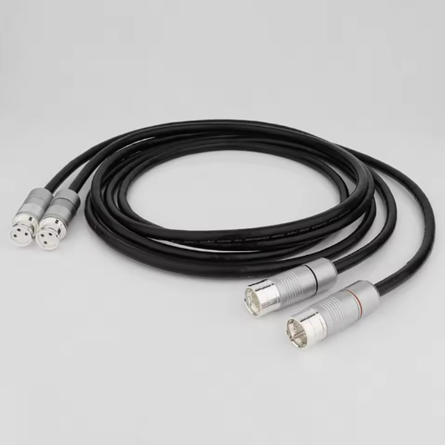HIFI 2Xlr to Xlr Male-to-female Interconnection Silver Plug Pure Silver Core Speaker Amplifier Audio Cable