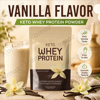 Poudre de protéines de lactosérum Keto à faible teneur en glucides, supplément nutritionnel sportif, saveur personnalisée, fabricant OEM