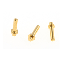 Broche en laiton sur mesure plaquée or véritable, broche de contact en laiton et cuivre pour composants de circuits imprimés électriques, broche de relais en cuivre, broche de diode en cuivre