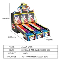 Tournesol divertissement allée balle Sport 2 joueurs jeu d'arcade boule de bowling billets rachat Machine de jeu