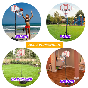 Système de but de basket-ball réglable en hauteur cerceau vente chaude supports de basket-ball pour adolescent - Product Image 4