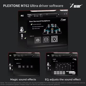 Écouteurs de jeu PLEXTONE M762 Ultra RGB avec puce audio, charge vocale pendant le jeu jusqu'à 40W, système double micro circulaire arc-en-ciel pour PC - Product Image 5