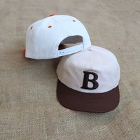 Aanpasbare retro corduroy katoenen flat brim cap groothandel 5-panel borduurlogo winter sport snapback pet voor jeugd outdoor