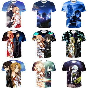 T-shirt pour homme imprimé en 3D, respirant, style anime <span class=keywords><strong>manga</strong></span>, Harajuku, décontracté, jersey - Product Image 1