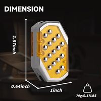Slider anti-stress en acier inoxydable pour hommes - Jouet de bureau exécutif avec surface à bulles à presser pour soulager le stress (Argent) Fabriqué en Chine