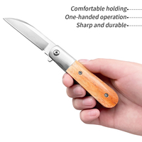 Couteau pliant Sunbart de qualité industrielle pour la survie en plein air, le camping et l'EDC, lame en acier inoxydable à pointe tombante, couteau de poche personnalisé OEM