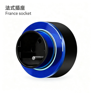 US/UK/Französische/EU/Thailändische Standard-Wandsteckdose Mobile Stromanschlüsse IP20-Zertifiziert 250V 10-13A SPQ Blaue Aluminium-Rand-Serie - Product Image 2