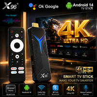 X96 4K Android 10 TV Stick 2GB 16GB Allwinner H313 Quad Core Doble WiFi 2.4G 5G BT Smart TV