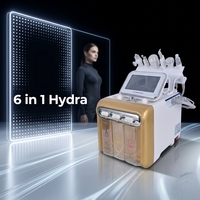 Appareil de soin du visage Hydra Jet Peel 6 en 1, exfoliant, resserre les pores, atténue les taches, dermabrasion, machine à oxygène pour le visage