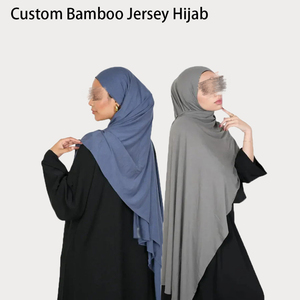 Custom Premium <strong>Veil</strong> Buttery-Soft Bamboo Jersey Hijab Eco-friendly Breathable High Elasticity Eco-Conscious Ramadan Eid Hijab - Product Image 1