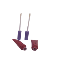 Tubes en plastique souple personnalisés de 5 ml, couleurs cosmétiques, contenants pour gloss à lèvres, emballage de tubes pour gloss à lèvres, tubes personnalisés pour gloss à lèvres avec applicateur