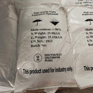 Hidróxido de Potasio en Escamas 90% Cas 1310-58-3 <span class=keywords><strong>KOH</strong></span> a Bajo Precio - Product Image 1