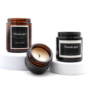 Nến lọ sang trọng, nến Jar với nắp và hộp bao bì, rỗng mắt Mặt Kem lọ thủy tinh mỹ phẩm Jar Bộ - Product Image 4