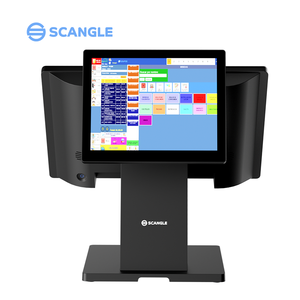 Nhà Máy Giá Màn hình kép cảm ứng POS thiết bị đầu cuối 15.6 inch màn hình cảm ứng thắng/Android hệ thống máy POS và cung cấp giá thấp - Product Image 3