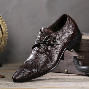 Chaussures en cuir formelles pour hommes de haute qualité, nouvelles, chaussures de mariage décontractées en cuir véritable - Product Image 1