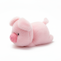 Boneka Babi Pink Custom Logo Warna Tersedia MOQ Rendah Grosir Pabrik OEM ODM