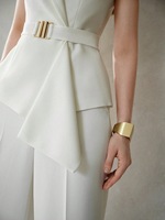 Ensemble deux pièces élégant et décontracté pour femme, collection été 2026, personnalisable OEM, composé d'un haut et d'un pantalon