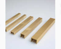 Bande de laiton de décoration murale | Traitement d'extrusion de profil en forme de U de cuivre et de laiton pour l'incrustation décorative en métal