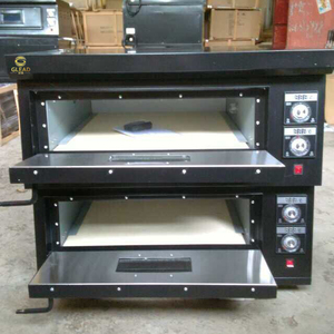 Four à pizza rotatif en bois commercial, plaques en acier inoxydable, double combustible, système de rôtissage automatique pour barbecue, restaurant, traiteur - Product Image 3