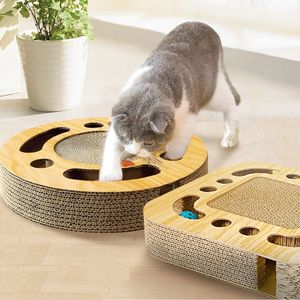 Ronde Kat Scrathcer Speelgoed Krabpalen Board Multi Functionele Grappig Speelgoed Indoor Katten Interactief Speelgoed - Product Image 1
