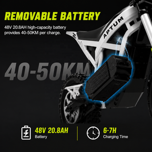 Moto tout-terrain électrique 2000W de pointe 48V 20AH, 14/12 pouces, à moteur central, pour adultes et adolescents, vitesse maximale 45km/h, homologuée COC, expédiée depuis notre entrepôt aux États-Unis - Product Image 3