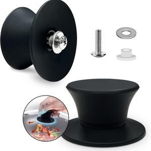 Silicone <b>Pan</b> Lid Holding <b>Handles</b>, Heat Resistant, Non-Slip <b>Handle</b> for Kitchen Cookware Lids and Covers - Product Image 1
