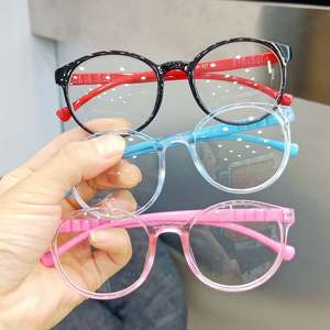 Gafas para Niños con Logotipo Personalizado, Montura Transparente Redonda para Niños y Niñas, Gafas de Computadora TR90, Gafas Anti Luz Azul para Niños - Product Image 1