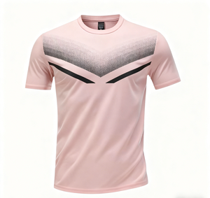 T-shirt personnalisable, couleurs variées, ultra léger, séchage rapide, col rond, polyester, pour homme, course à pied, marathon, gym, fitness - Product Image 2