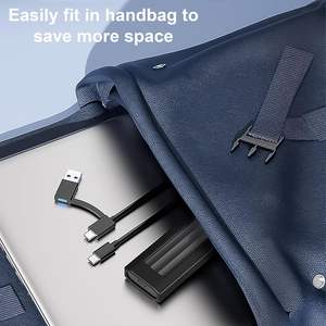 ไดรฟ์พกพา SYONG USB <span class=keywords><strong>3.1</strong></span> Type C รองรับการถ่ายโอนข้อมูล 10Gbps, กล่องหุ้ม NVMe SATA, อะแดปเตอร์อะลูมิเนียมภายนอกสำหรับพีซี/แล็ปท็อป - Product Image 3