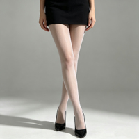 Collants brillants transparents tendance grande taille pour femme, effet huile scintillant, élastiques, pour le bureau, le quotidien et les tenues de club