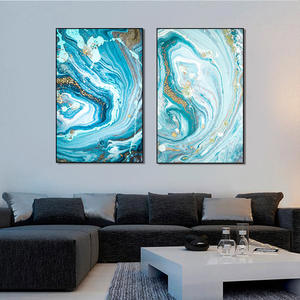 Art abstrait moderne 2 pièces <span class=keywords><strong>aquarelle</strong></span> imprimée toile Simple décor à la maison Art mural pour chambre d'enfants salle à manger animaux modernes imprimer - Product Image 6